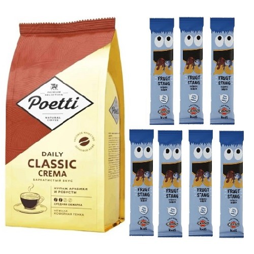 Кофе зерно и 7 финиковых батончиков